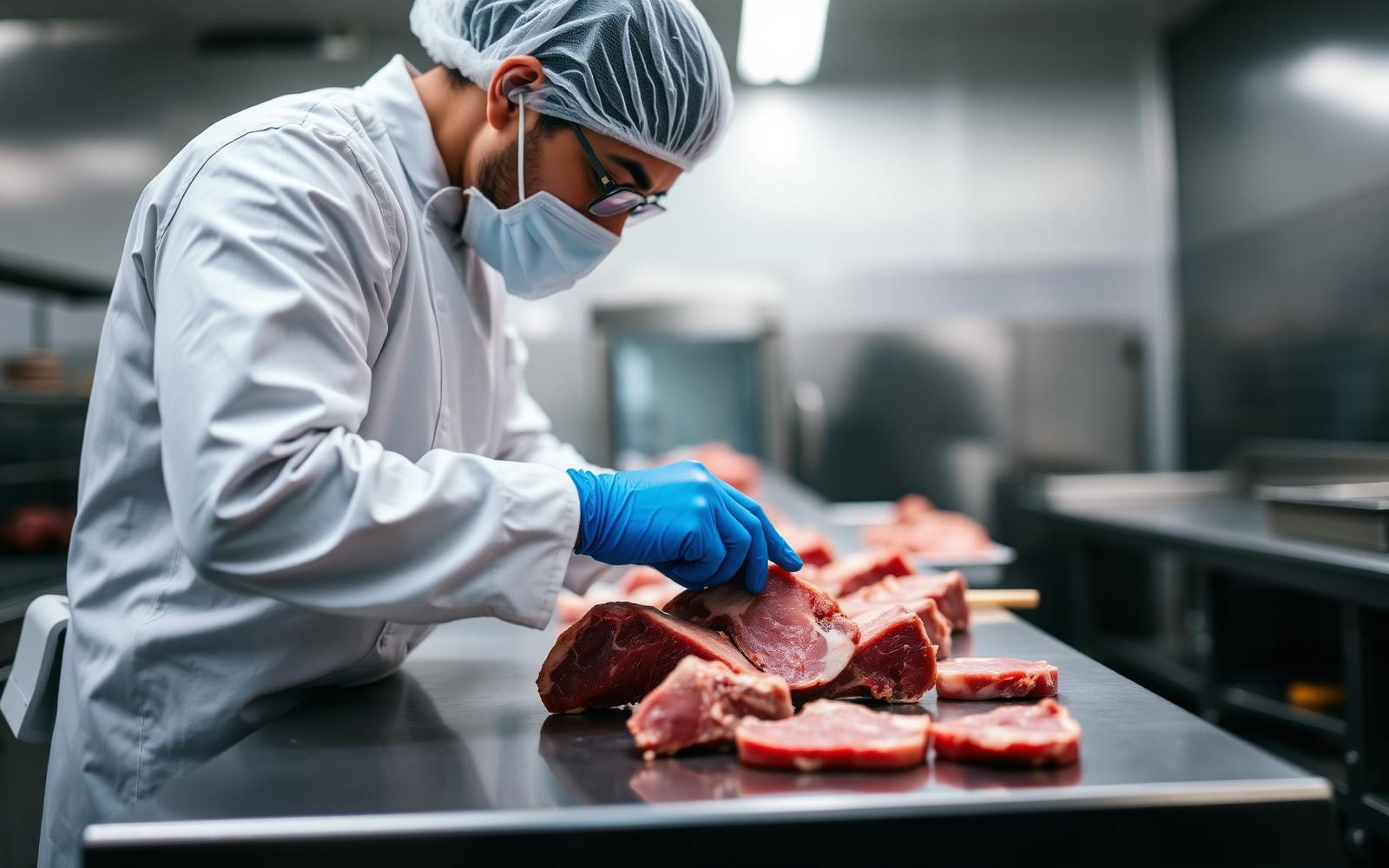 Quality inspection inside our West Midlands processing facility